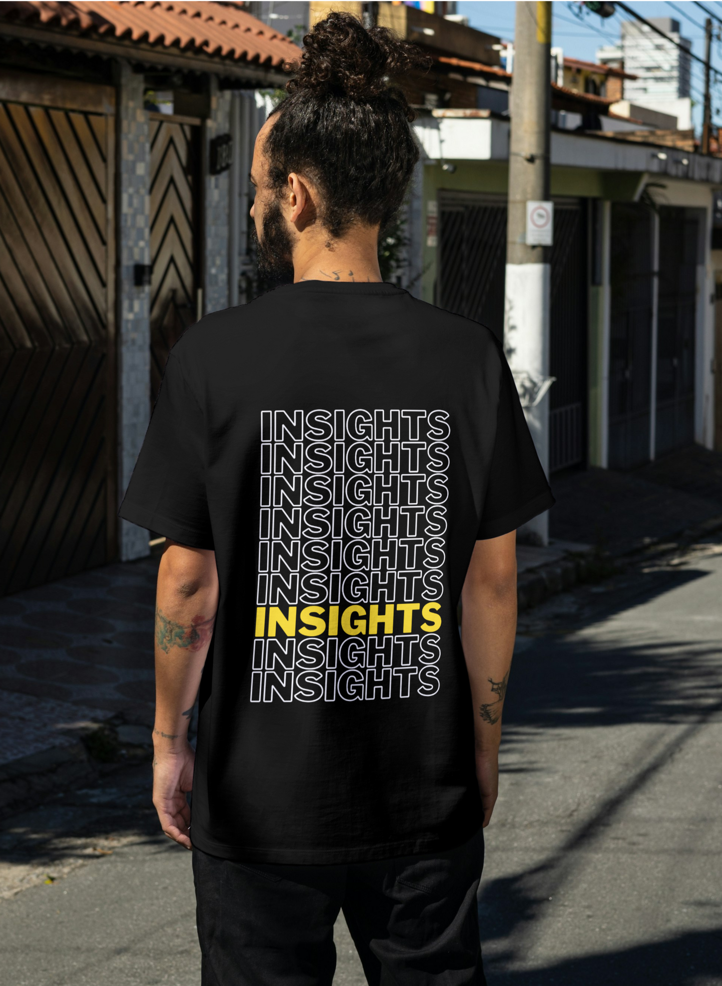 Unique "INSIGHTS" Wordplay T-Shirt | Minimalist Design | Backbeat Wear